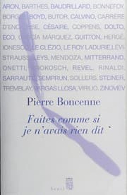 Tapa de Faites comme si je n'avais rien dit