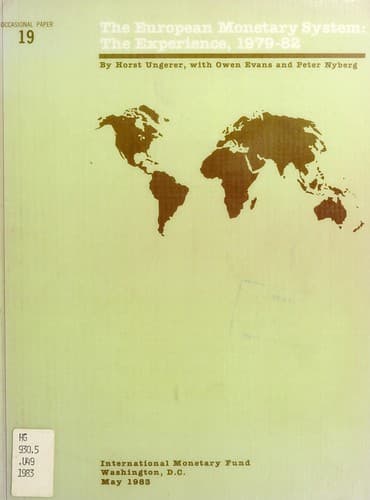 Tapa de The European monetary system