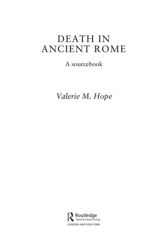 Tapa de Death in ancient Rome
