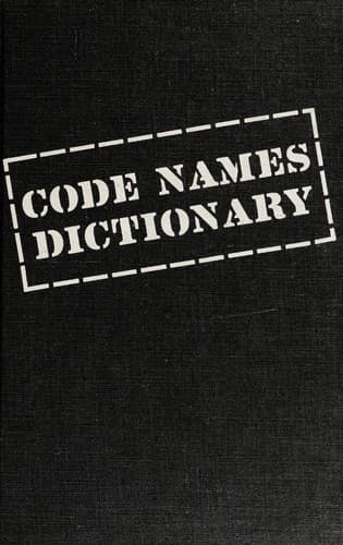 Tapa de Code names dictionary