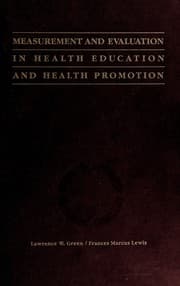 Tapa de Measurement and evaluation in health education and health promotion