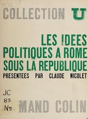 Tapa de Les idées politiques à Rome sous la République
