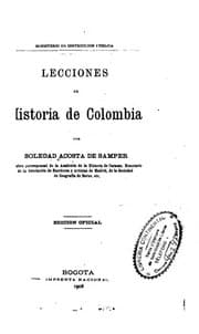 Tapa de Lecciones de historia de Colombia