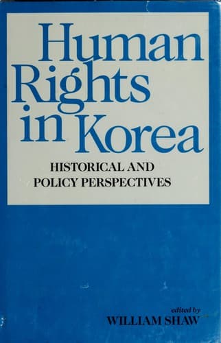 Tapa de Human Rights in Korea