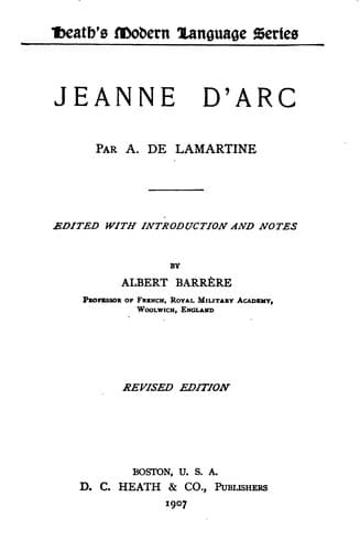 Tapa de Jeanne D'Arc