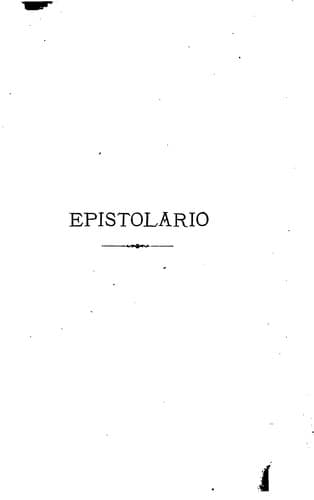 Tapa de Epistolario