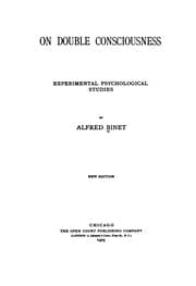 Tapa de On Double Consciousness: Experimental Psychological Studies