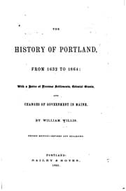 Tapa de The History of Portland,from 1632 to 1864