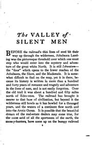 Tapa de The Valley of Silent Men: A Story of the Three River Country