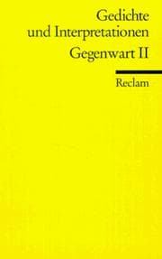Tapa de Gedichte und Interpretationen 7. Gegenwart 2