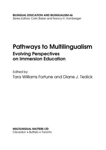 Tapa de Pathways to multilingualism