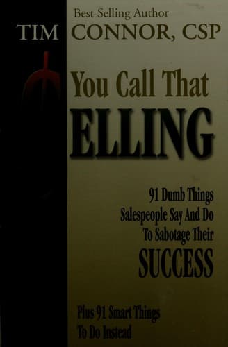 Tapa de You Call That Selling