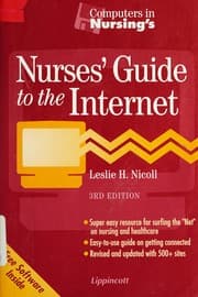 Tapa de Computers in Nursing's Nurses' guide to internet/ Leslie H. Nicoll.