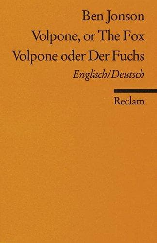 Tapa de Volpone oder Der Fuchs / Volpone, or The Fox