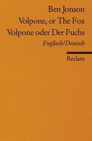 Tapa de Volpone oder Der Fuchs / Volpone, or The Fox