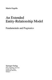 Tapa de An extended entity-relationship model