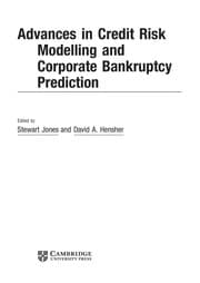 Tapa de Advances in credit risk modelling and corporate bankruptcy prediction