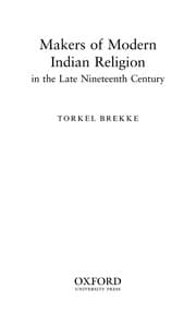 Tapa de Makers of modern Indian religion in the late Nienteenth Century