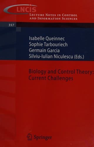Tapa de Biology and control theory
