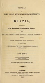 Tapa de Travels in the gold and diamond districts of Brazil