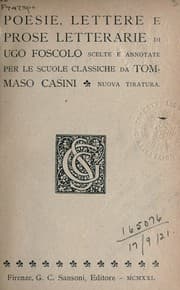 Tapa de Poesie, lettere e prose letterarie