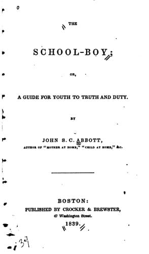 Tapa de The school-boy