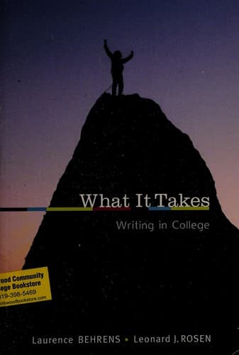 Tapa de What it takes