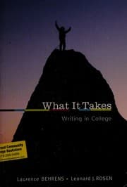 Tapa de What it takes