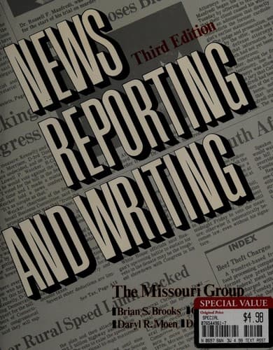 Tapa de News reporting and writing