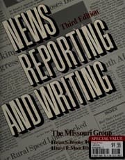 Tapa de News reporting and writing