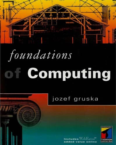 Tapa de Foundations of computing