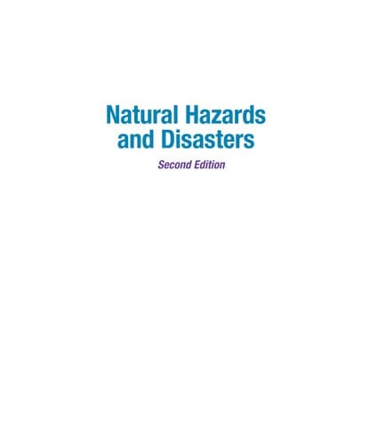 Tapa de Natural hazards and disasters