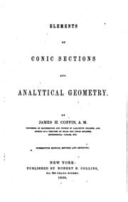 Tapa de Elements of Conic Sections and Analytical Geometry