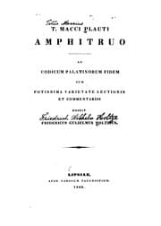 Tapa de T. Macci Plauti Amphitruo