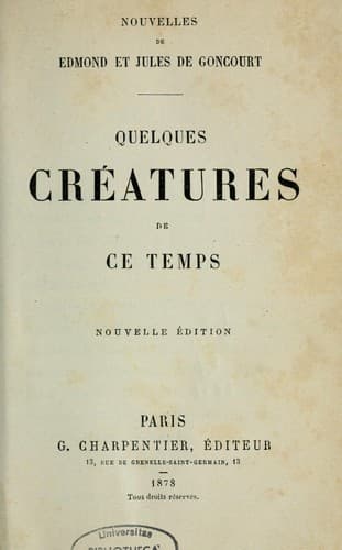 Tapa de Quelques créatures de ce temps