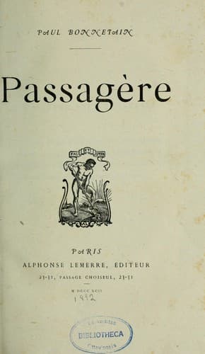 Tapa de Passagère