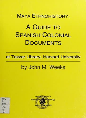 Tapa de Maya ethnohistory