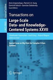 Tapa de Transactions on Large-Scale Data- and Knowledge-Centered Systems XXVII