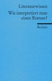 Tapa de Wie interpretiert man einen Roman?