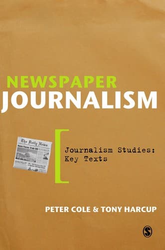 Tapa de Newspaper journalism