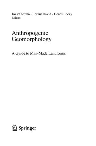Tapa de Anthropogenic geomorphology