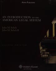 Tapa de An introduction to the American legal system