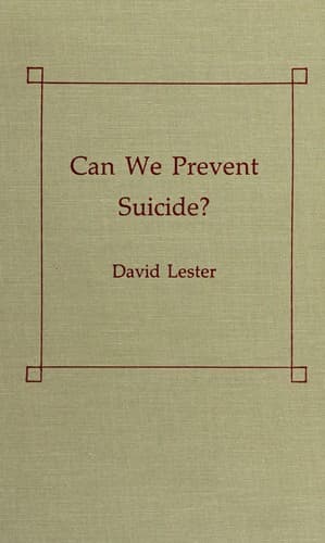 Tapa de Can we prevent suicide?