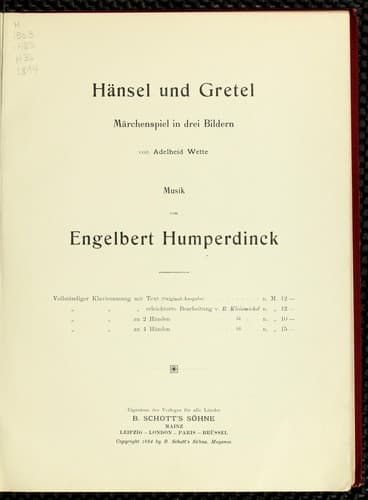 Tapa de Hänsel und Gretel