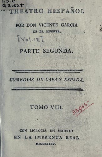 Tapa de Theatro hespañol