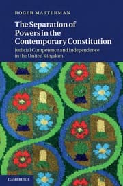 Tapa de The separation of powers in the contemporary constitution