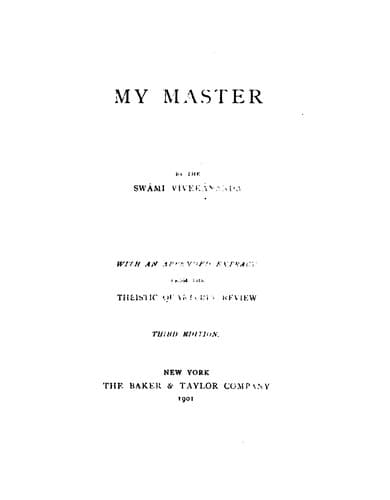 Tapa de My Master