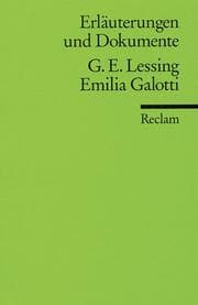 Tapa de Gotthold Ephraim Lessing, Emilia Galotti
