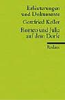 Tapa de Romeo und Julia auf dem Dorfe. Erläuterungen und Dokumente