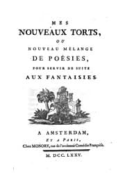 Tapa de Mes nouveaux torts, ou Nouveau mélange de poésies: pour servir de suite aux Fantaisies